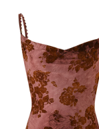 SPARROW MINI DRESS - CHOCOLATE BURNOUT  GEMMACHIC