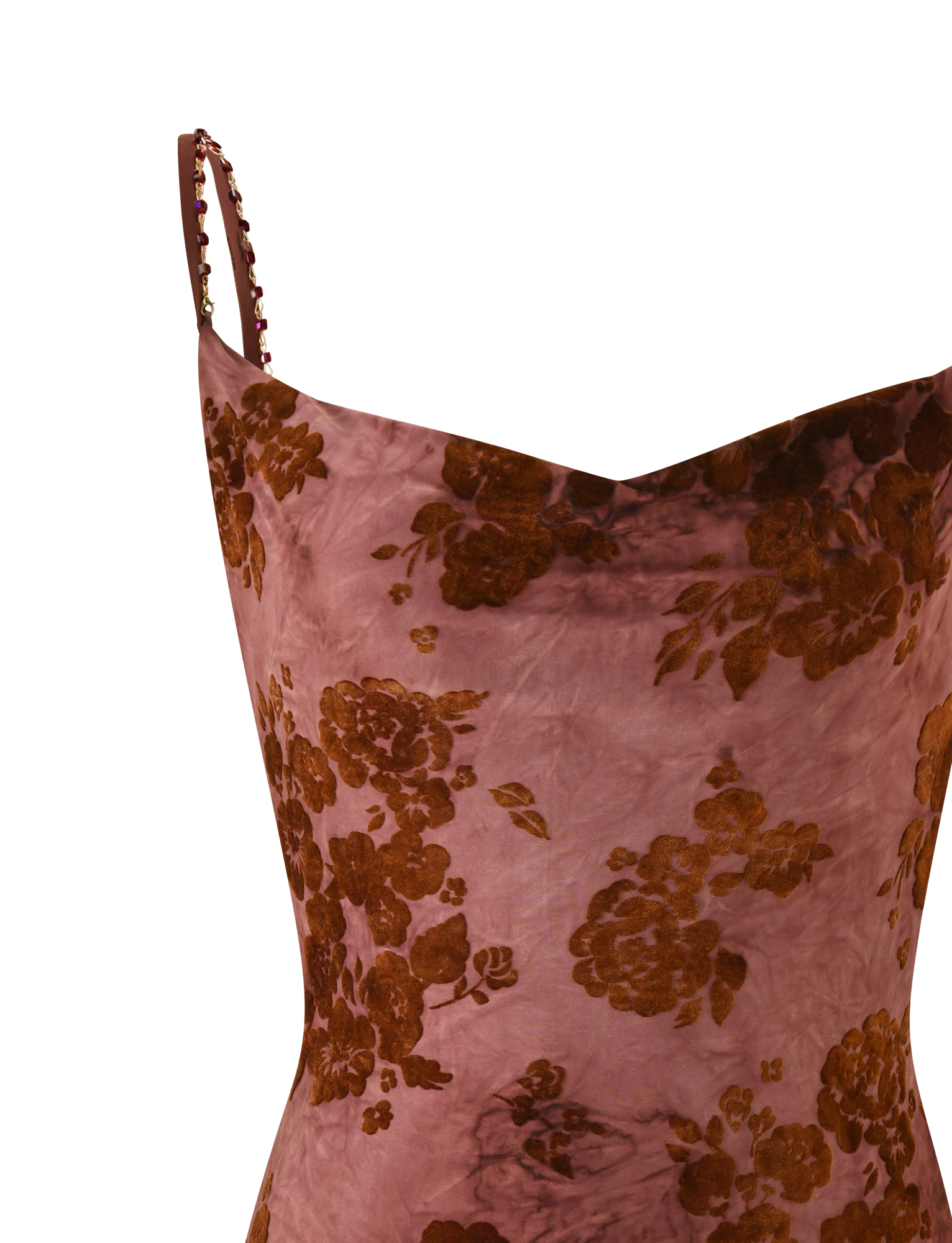 SPARROW MINI DRESS - CHOCOLATE BURNOUT  GEMMACHIC
