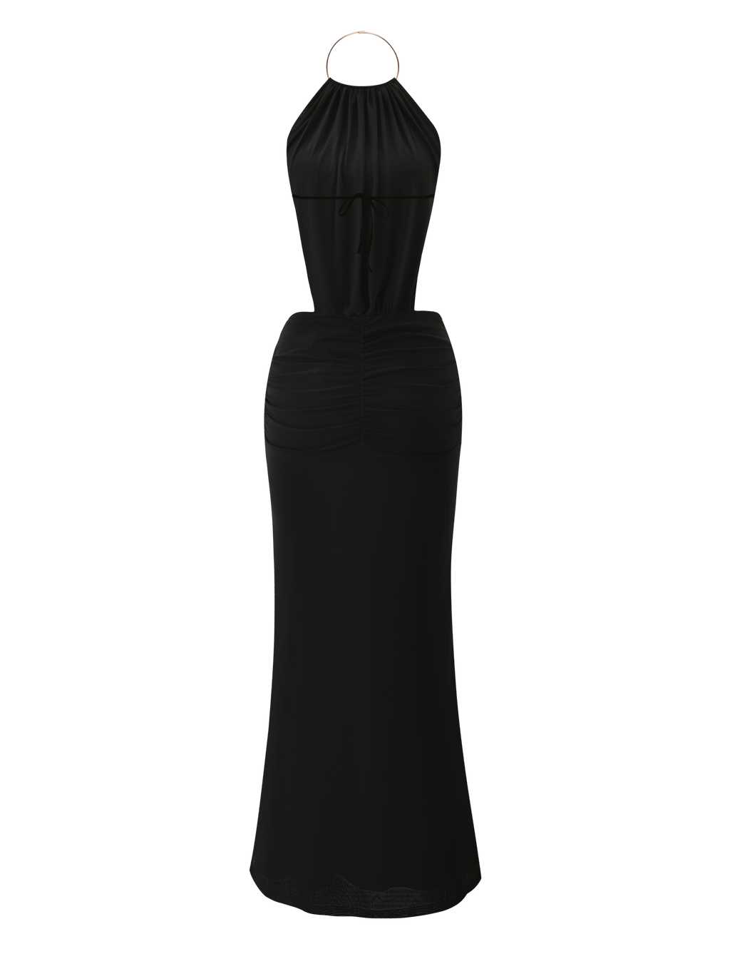 EVANNA MAXI DRESS - BLACK  GEMMACHIC