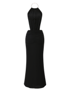 EVANNA MAXI DRESS - BLACK  GEMMACHIC