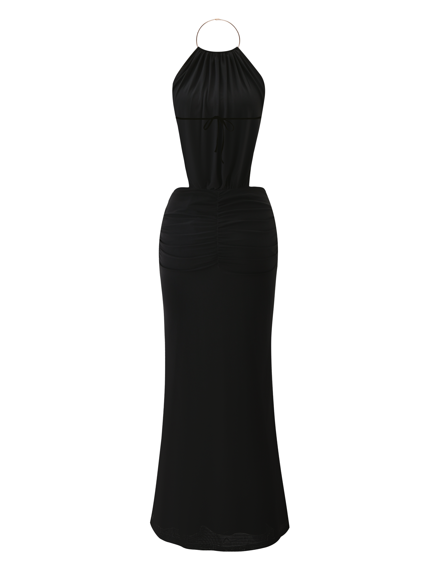 EVANNA MAXI DRESS - BLACK  GEMMACHIC