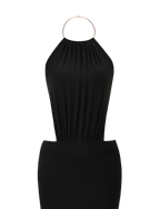 EVANNA MAXI DRESS - BLACK  GEMMACHIC