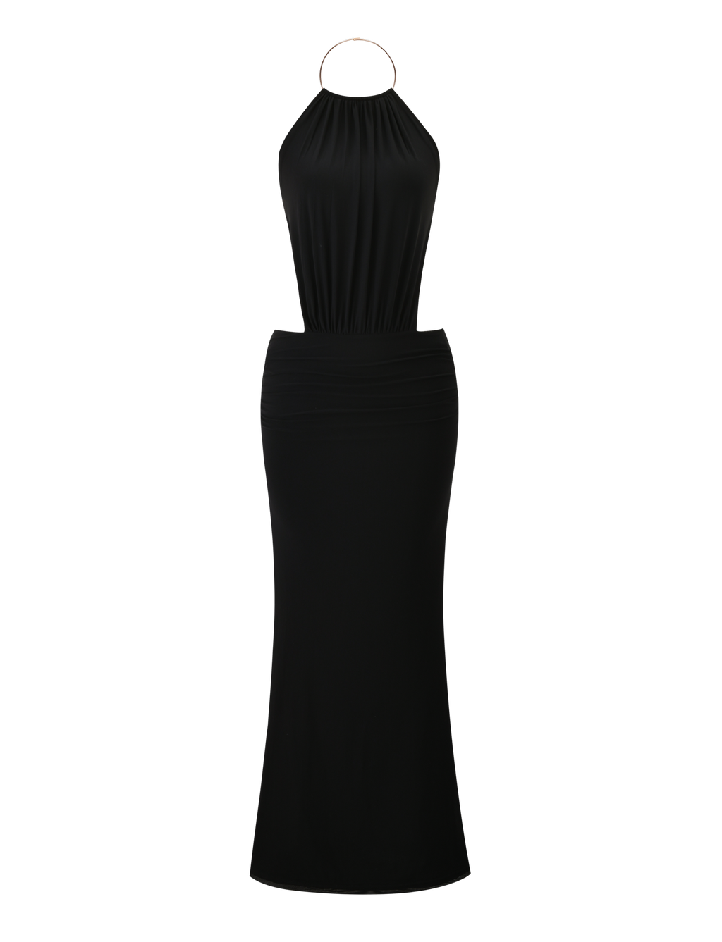 EVANNA MAXI DRESS - BLACK  GEMMACHIC