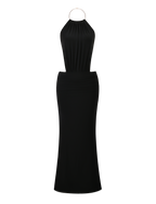 EVANNA MAXI DRESS - BLACK  GEMMACHIC