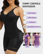 Tummy Control Butt Lifter Shaper with Zipper Crotch Fajas Colombianas  GEMMACHIC