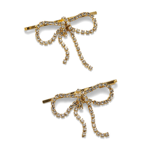 Jodie Crystal Bow Bobbi Set-Bobbi