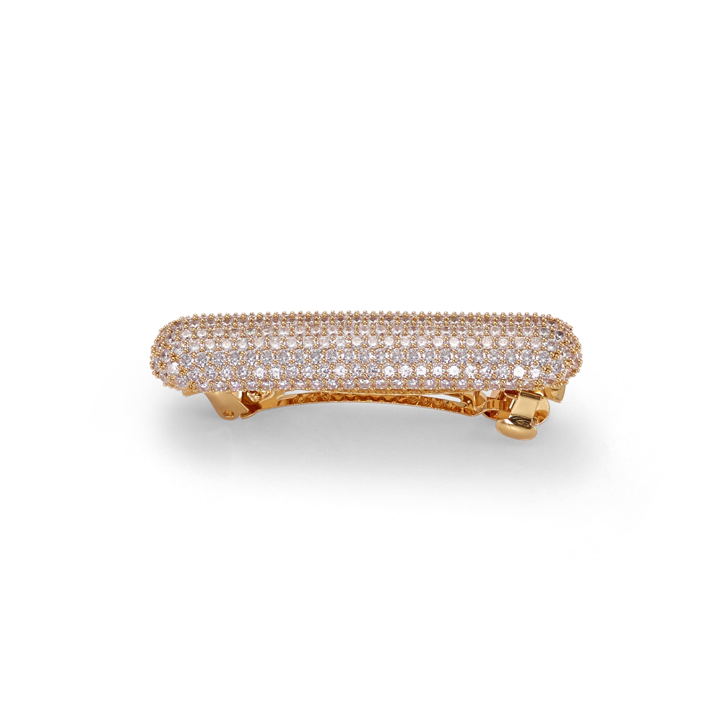 T3 x Lelet NY Crystal Pave Bar Barrette  GEMMACHIC