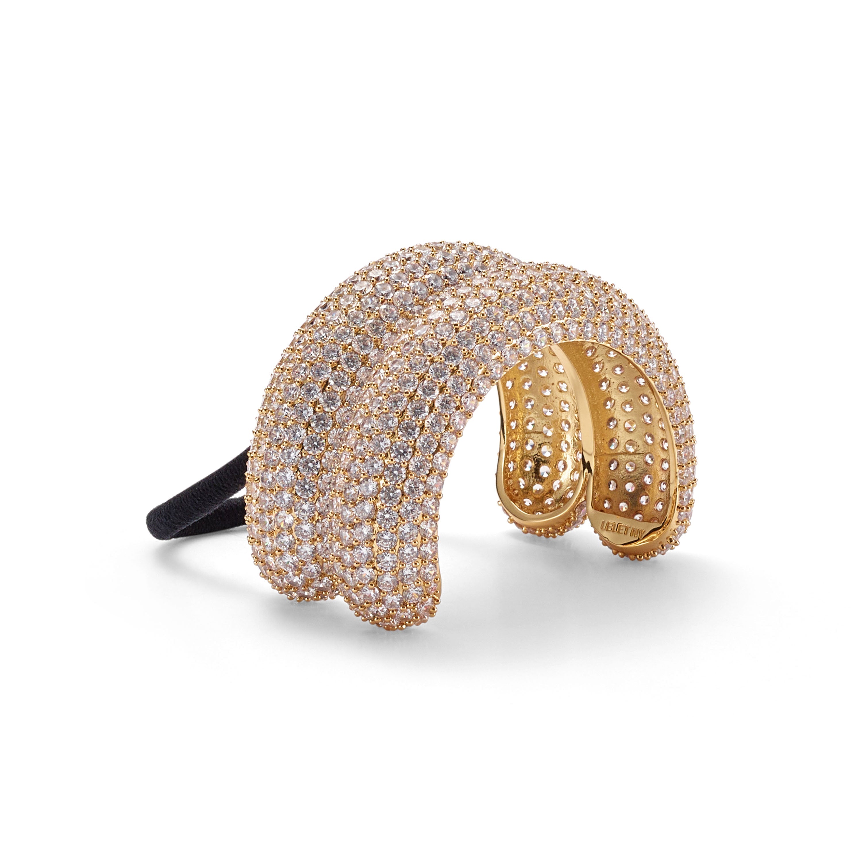 Pave Crystal Double Arch Pony Cuff  GEMMACHIC