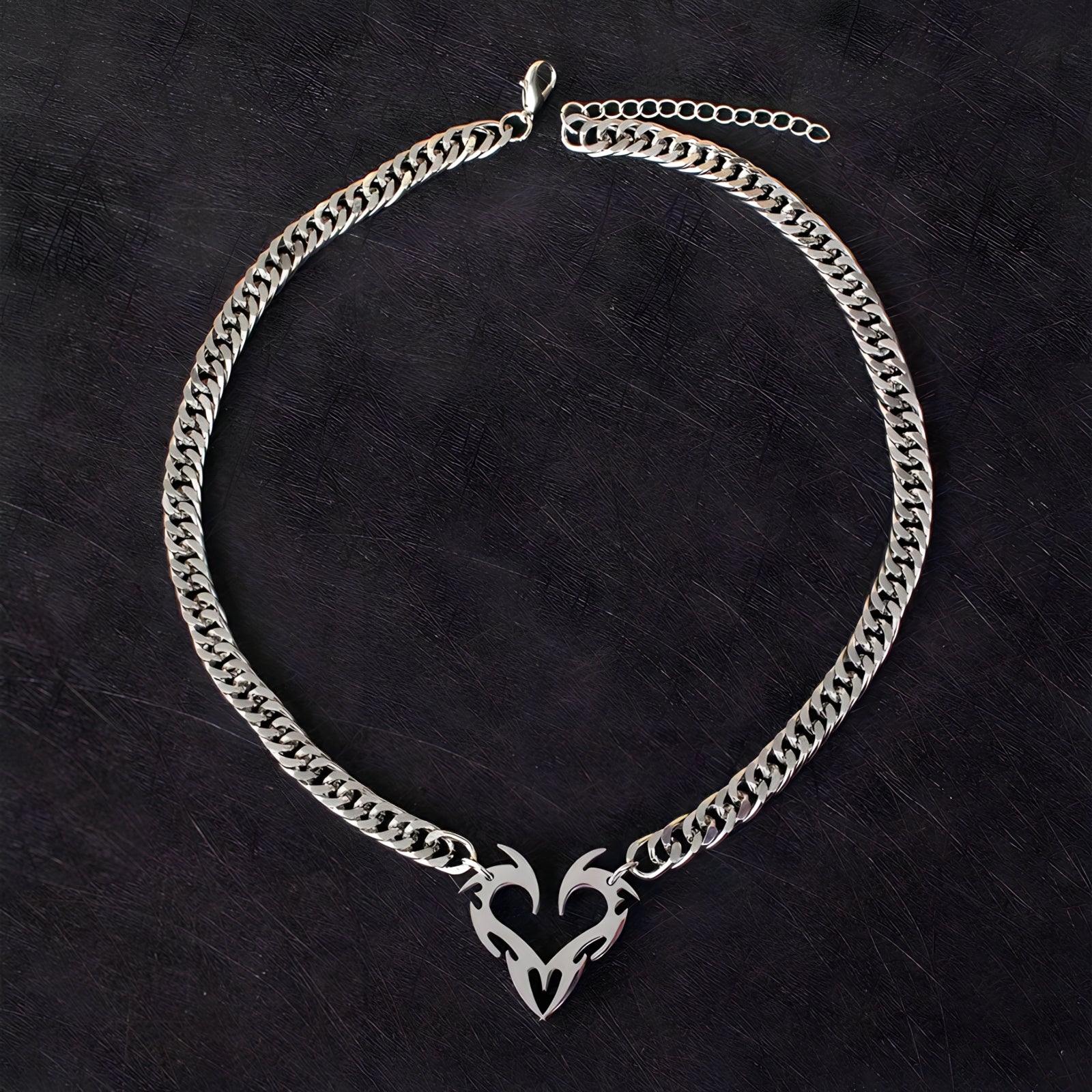 Barb Heart Necklace  GEMMACHIC