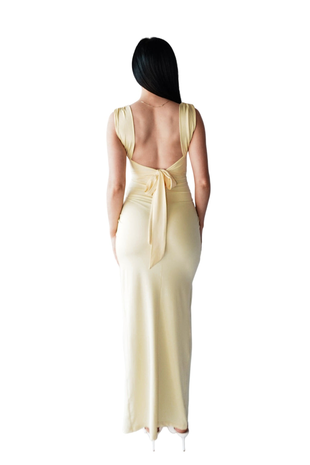 Polly Midi Dress - Lemon  GEMMACHIC