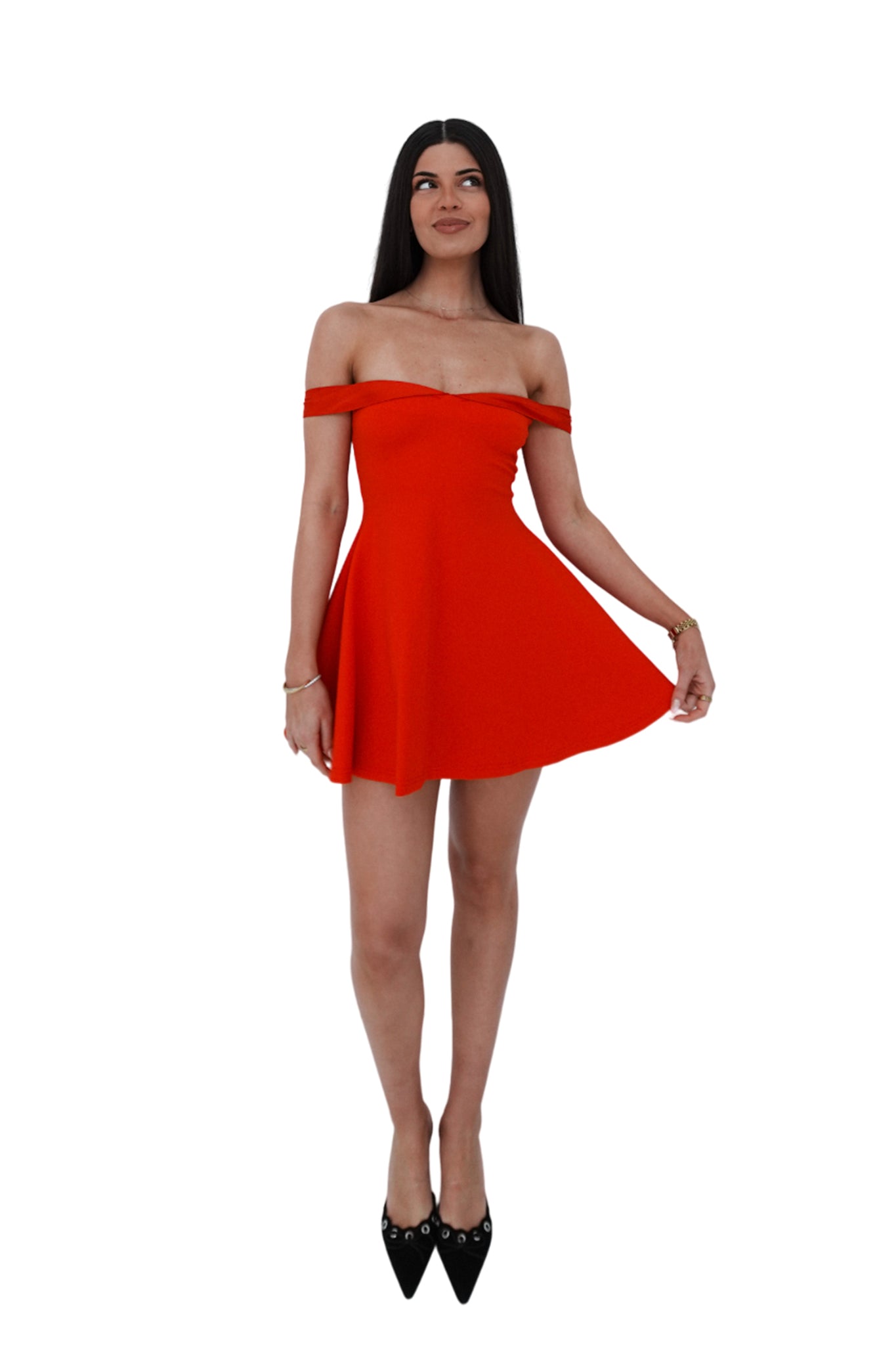 Belle Mini Dress - Red  GEMMACHIC