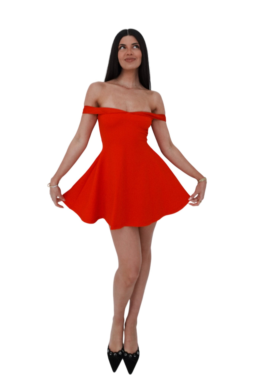 Belle Mini Dress - Red  GEMMACHIC