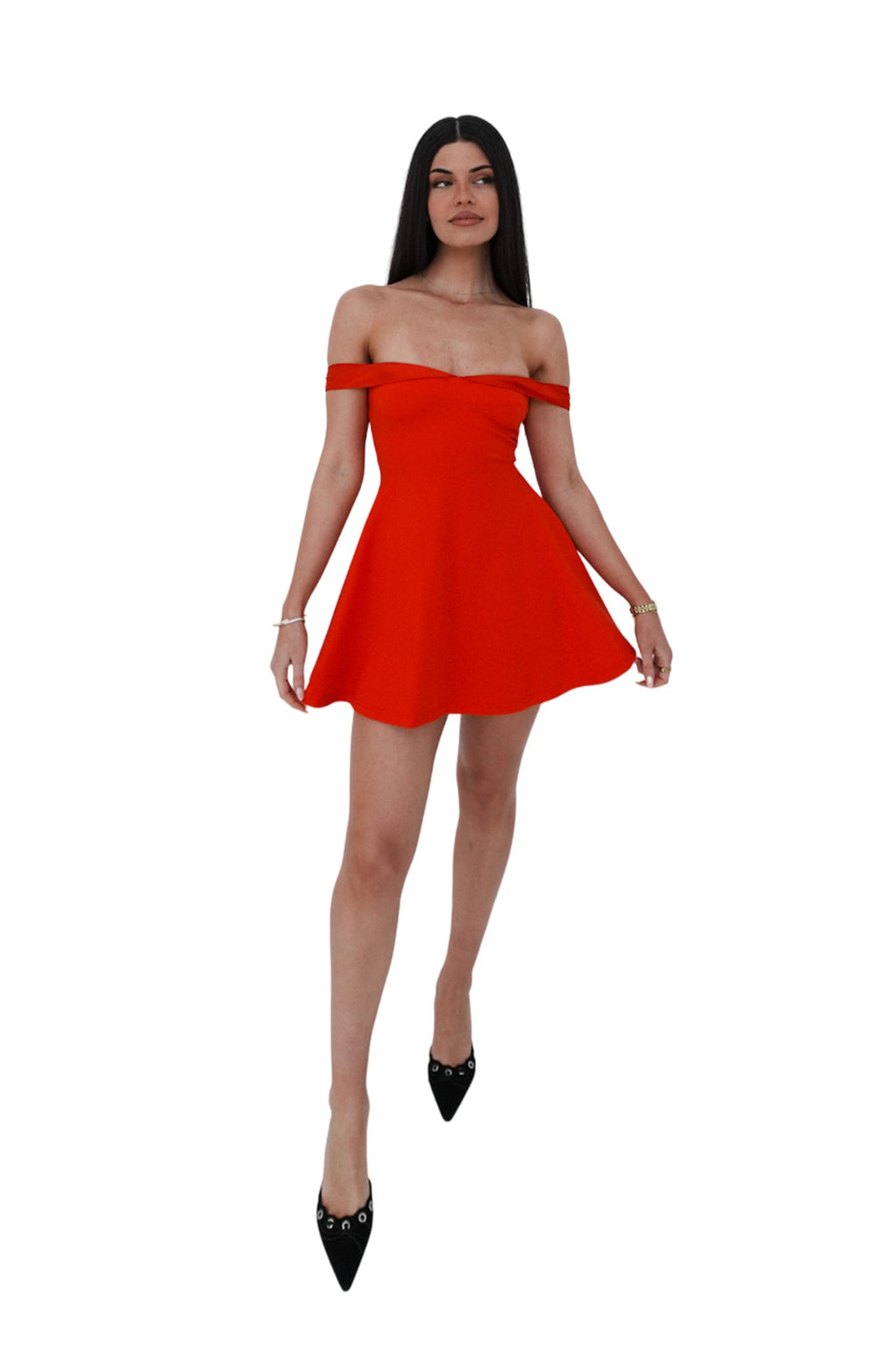 Belle Mini Dress - Red  GEMMACHIC