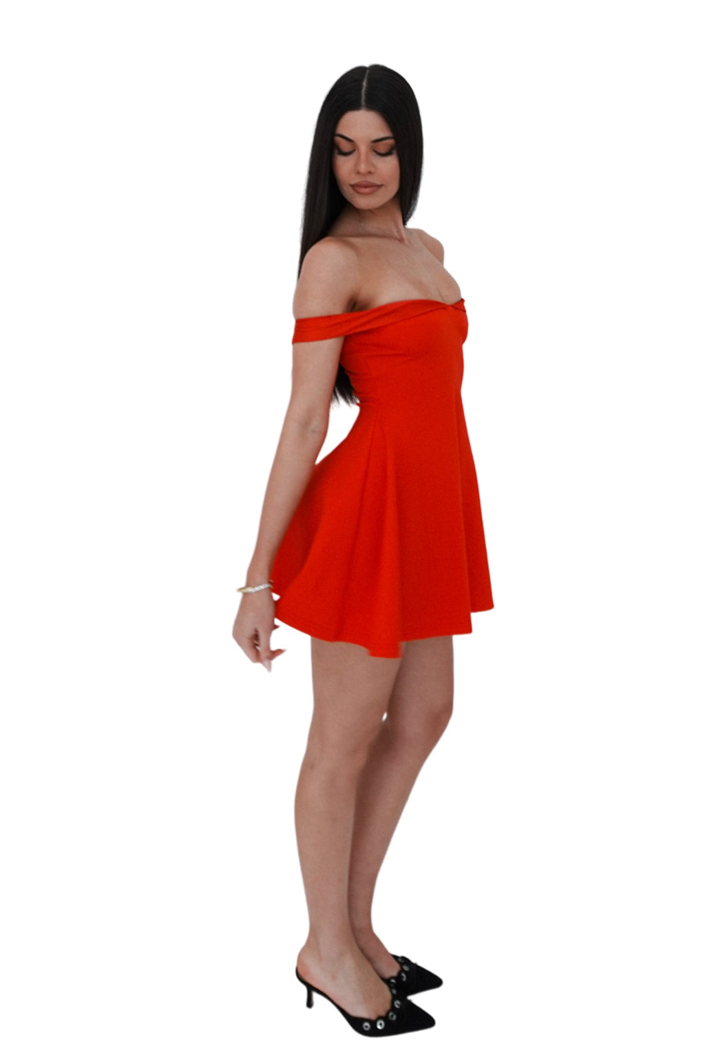 Belle Mini Dress - Red  GEMMACHIC