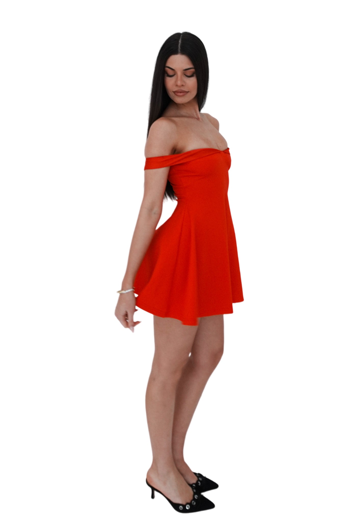 Belle Mini Dress - Red  GEMMACHIC