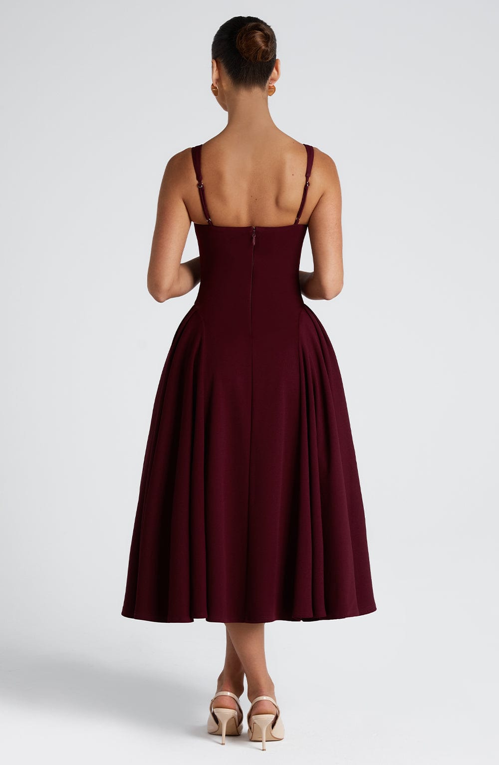 Betty Midi Dress - Cherry Lacquer  Gemma Chic