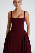 Betty Midi Dress - Cherry Lacquer  Gemma Chic