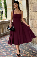 Betty Midi Dress - Cherry Lacquer  Gemma Chic
