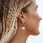 Chunky Pearl Hoops  GEMMACHIC