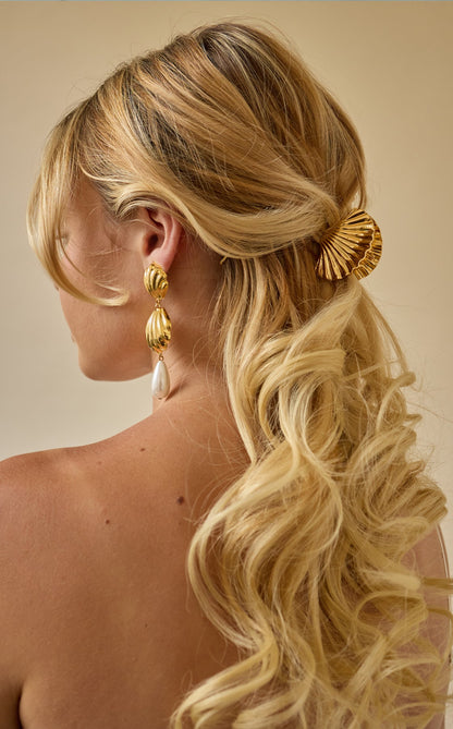 Glossy Shell Mini Claw Clip-Claw Clip