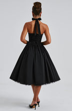 Cressida Midi Dress - Black  Gemma Chic