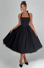 Cressida Midi Dress - Black  Gemma Chic