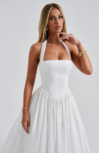 Cressida Midi Dress - Ivory  Gemma Chic