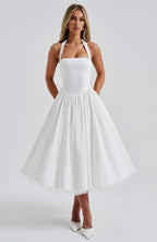 Cressida Midi Dress - Ivory  Gemma Chic