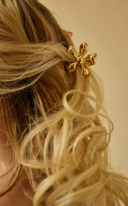 Glossy Daisy Mini Claw Clip-Claw Clip
