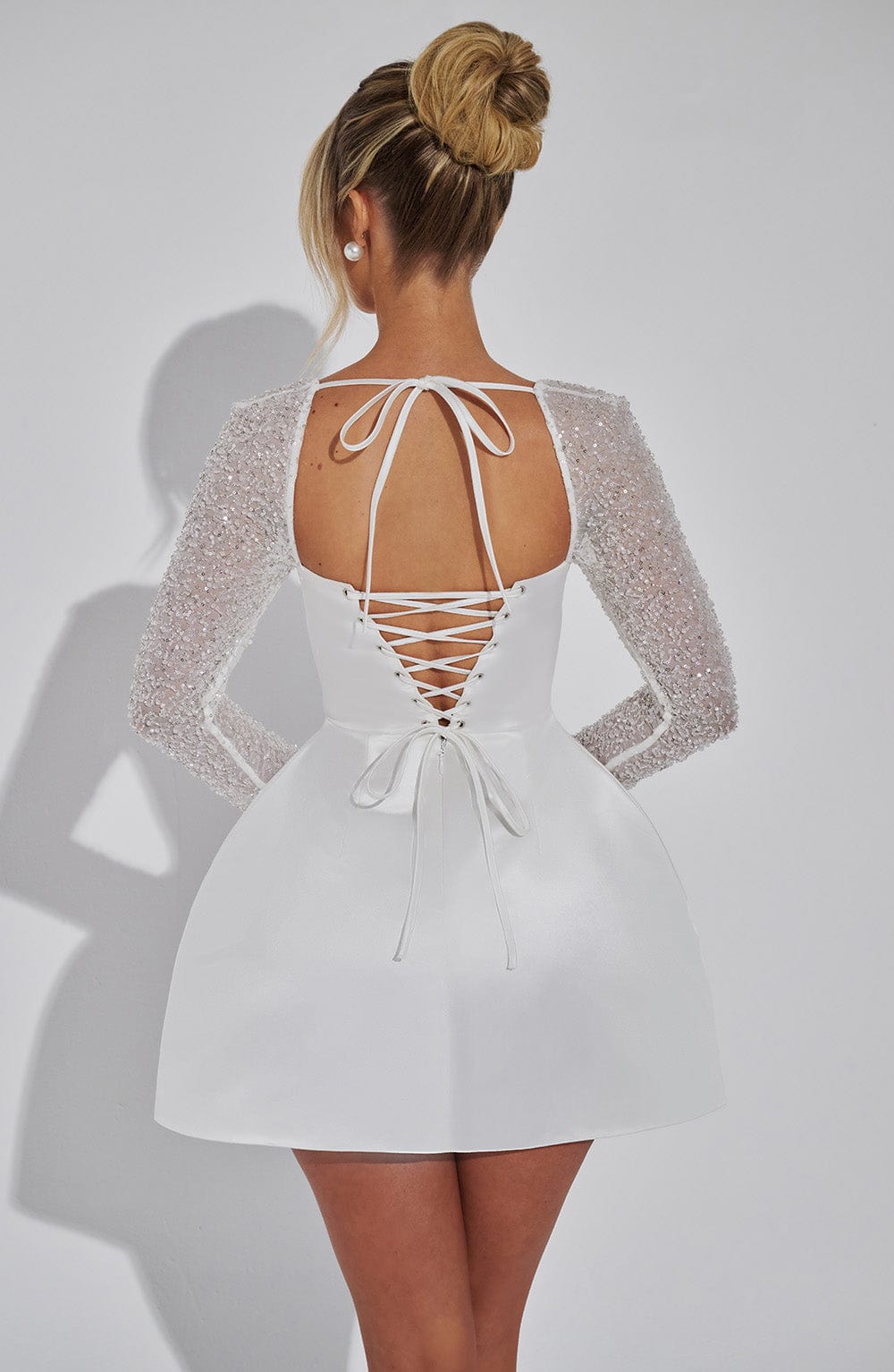 Dolly Mini Dress - Ivory  Gemma Chic