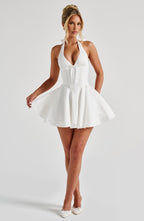 Doris Mini Dress - Ivory  Gemma Chic