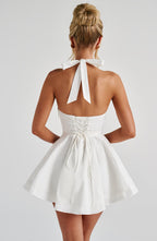 Doris Mini Dress - Ivory  Gemma Chic