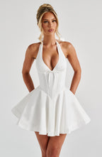 Doris Mini Dress - Ivory  Gemma Chic