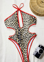 Wild Edge Cutout Leopard One-Piece Swimsuit  GEMMACHIC