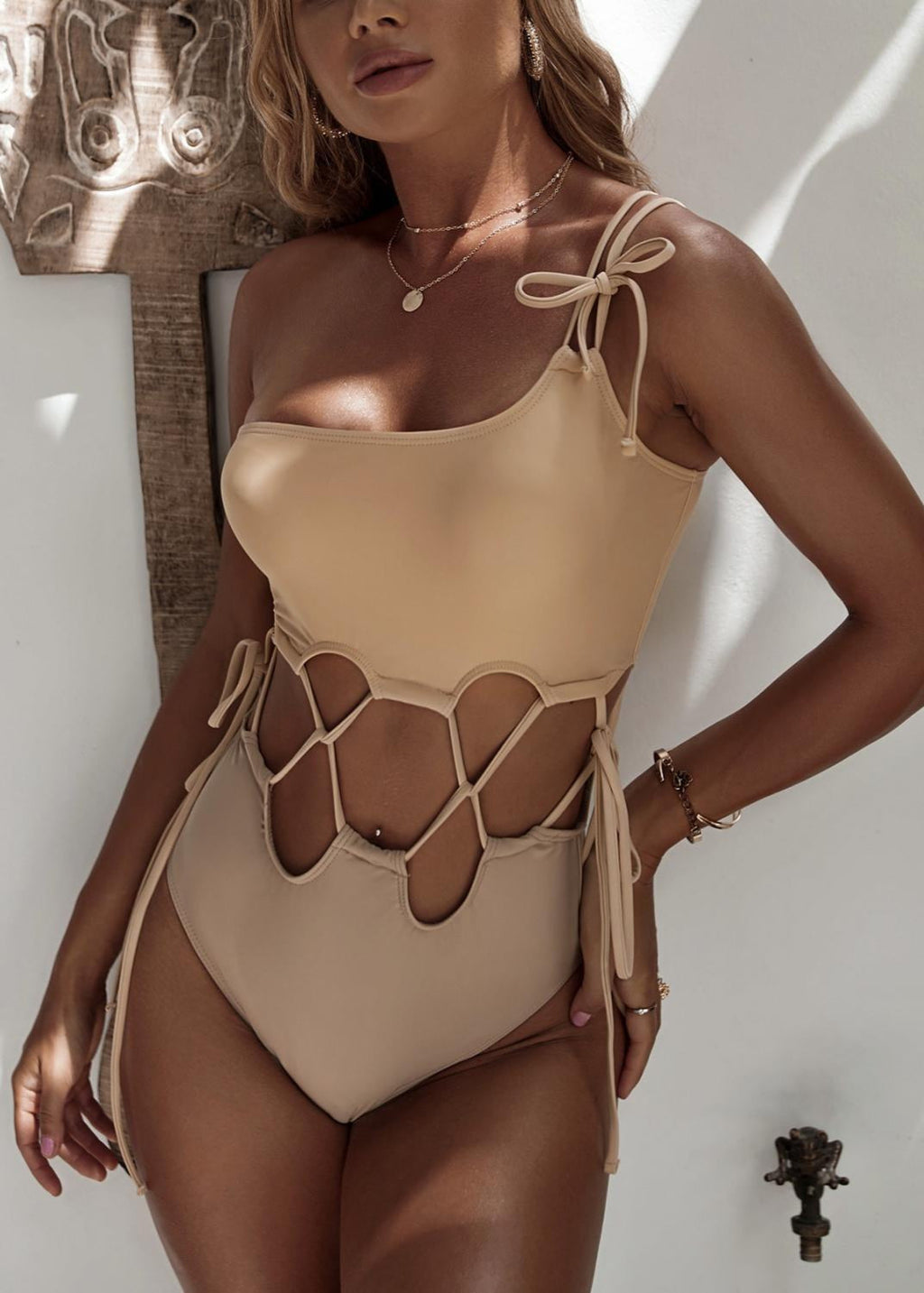 Sienna Cutout High-Waist Bikini Set  GEMMACHIC