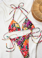 TropiMix ¨C Vibrant Fruit Print Triangle Bikini Set  GEMMACHIC
