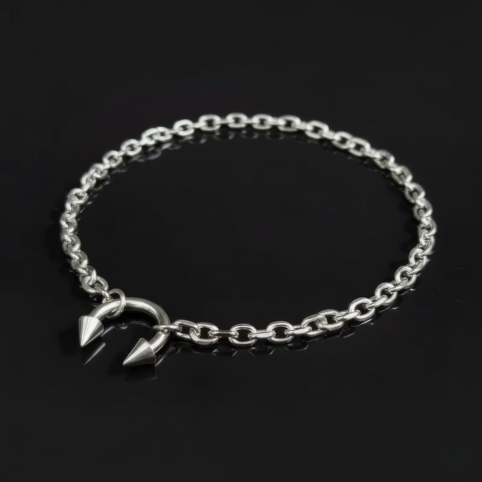 Double Spike Necklace  GEMMACHIC