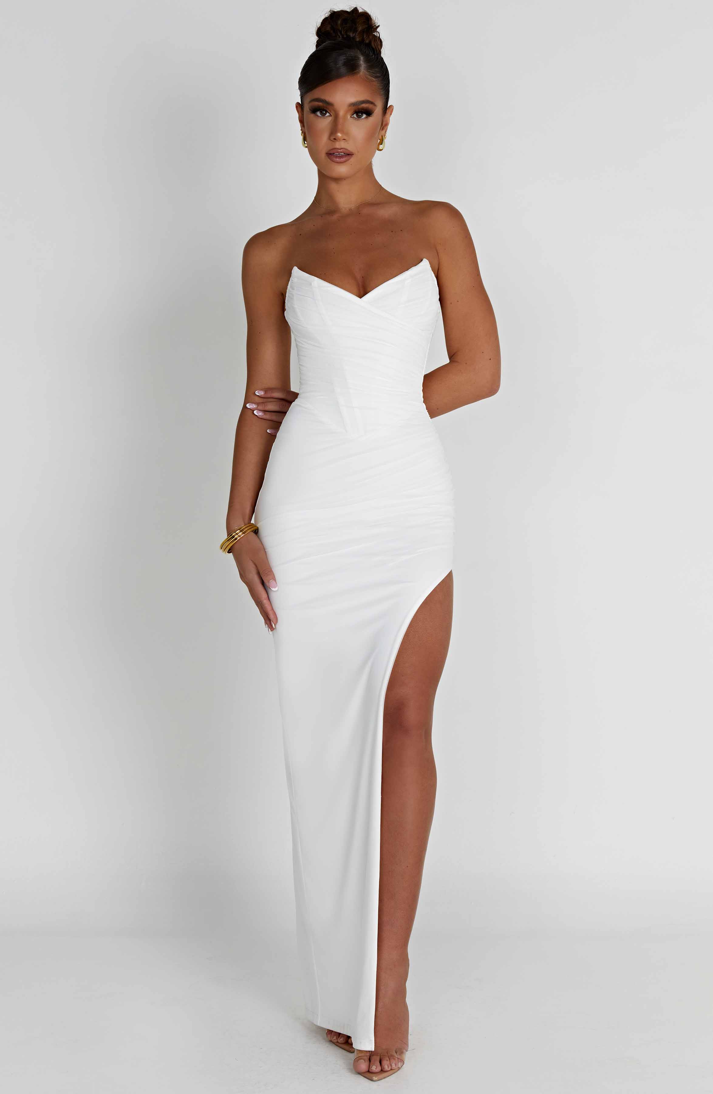 Giovanna Maxi Dress - Ivory  Gemma Chic