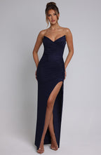 Giovanna Maxi Dress - Navy  Gemma Chic