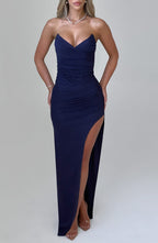 Giovanna Maxi Dress - Navy  Gemma Chic