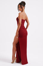 Giovanna Maxi Dress - Wine  Gemma Chic