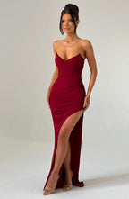 Giovanna Maxi Dress - Wine  Gemma Chic