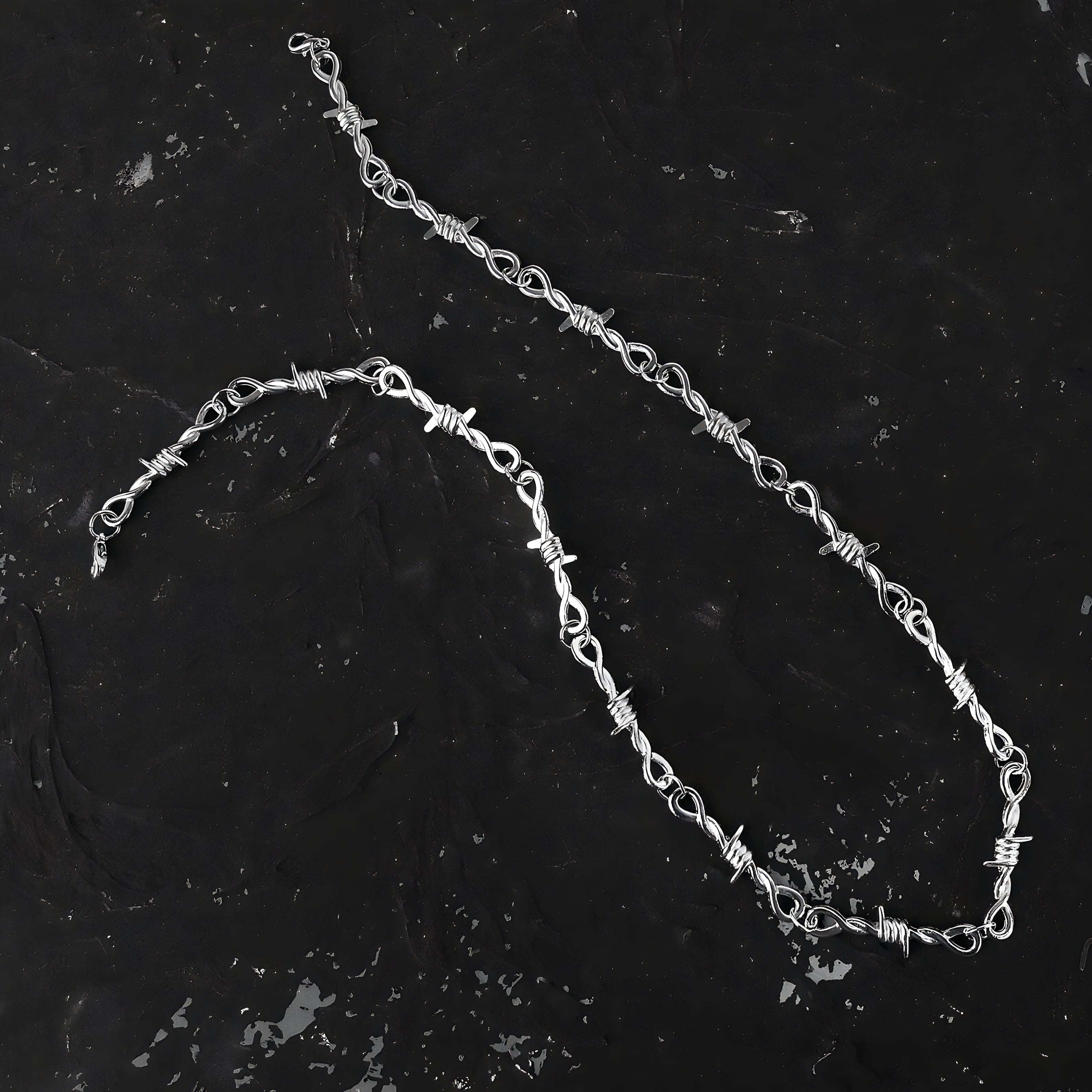 Barb Wire Necklace  GEMMACHIC