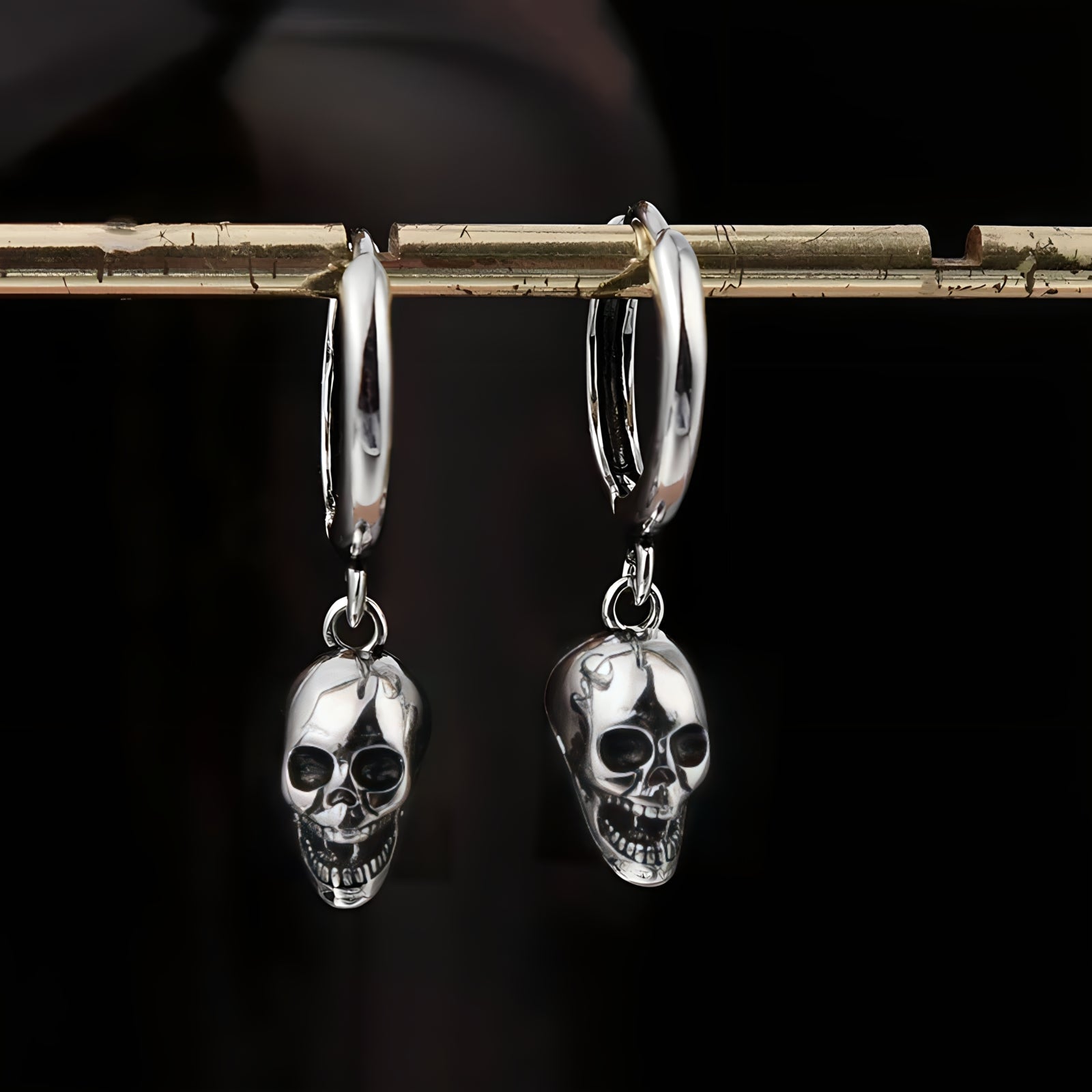 Death Hoop Earrings  GEMMACHIC