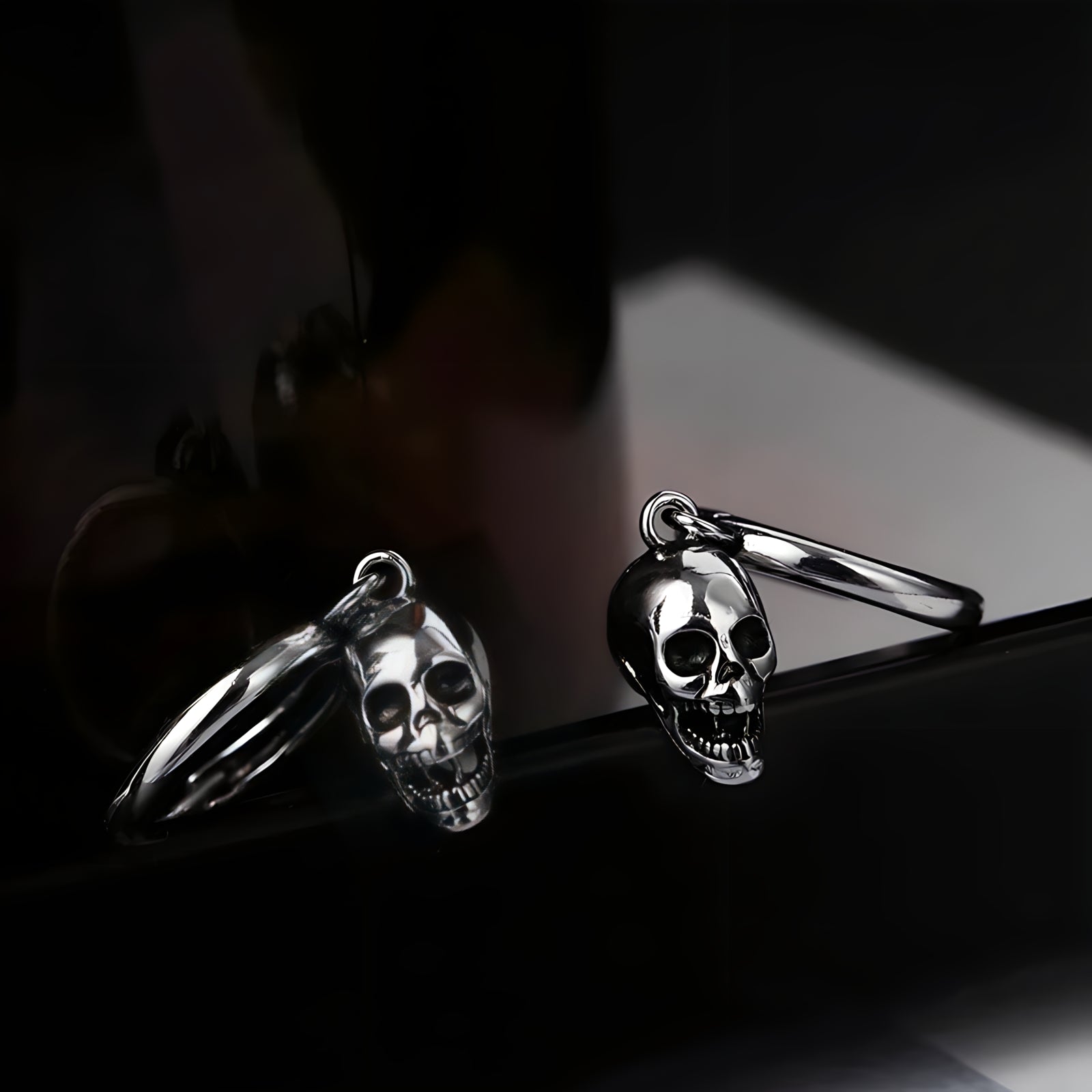 Death Hoop Earrings  GEMMACHIC