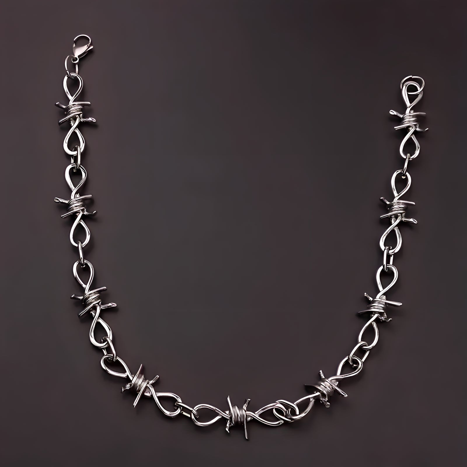 Twisted Barb Wire Necklace  GEMMACHIC