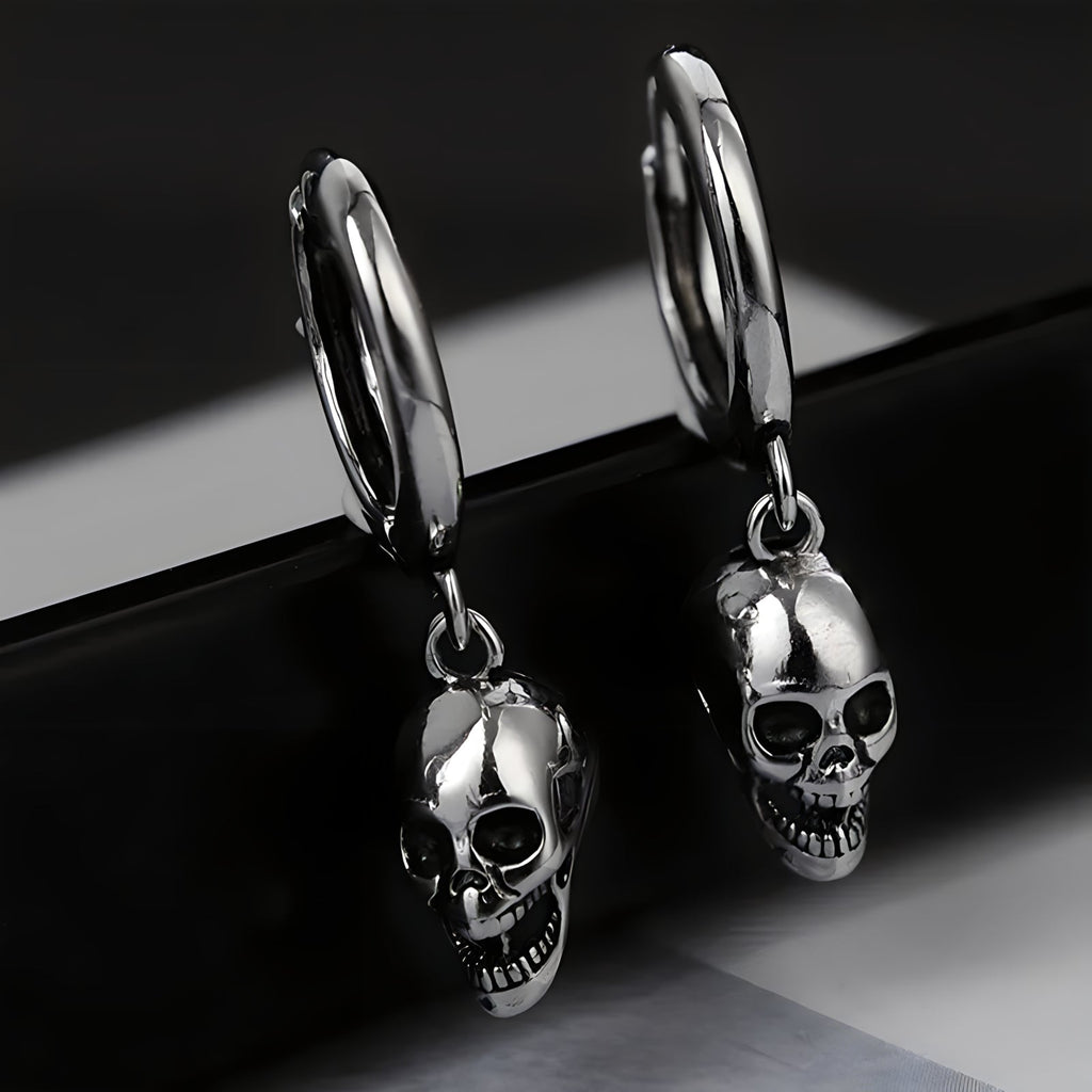 Death Hoop Earrings  GEMMACHIC