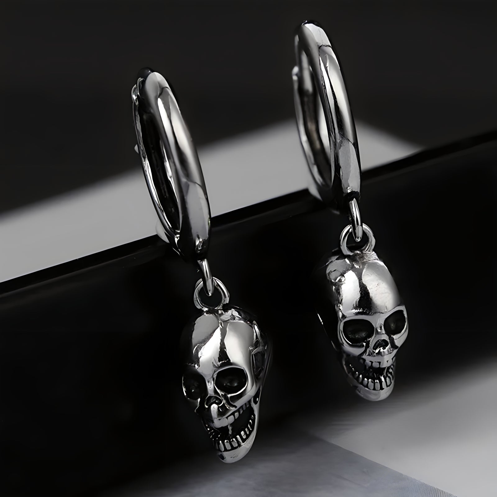 Death Hoop Earrings  GEMMACHIC