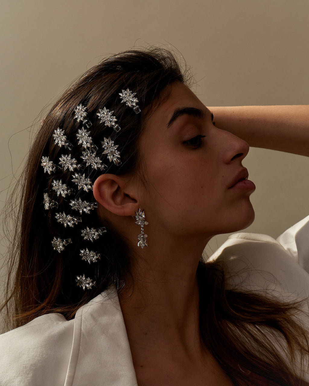 Martha Crystal Clip Set of Three  GEMMACHIC