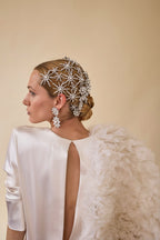 Starlet Pearl and Crystal Mini Comb Set of 2  GEMMACHIC